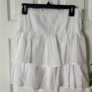 Francesca's Collections Crisp White A-Line Skirt - Originally Retailed at 48.00